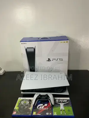 Uk Used Ps 5 Fat With 1 Pad and 3 CD Games Including Fc 26