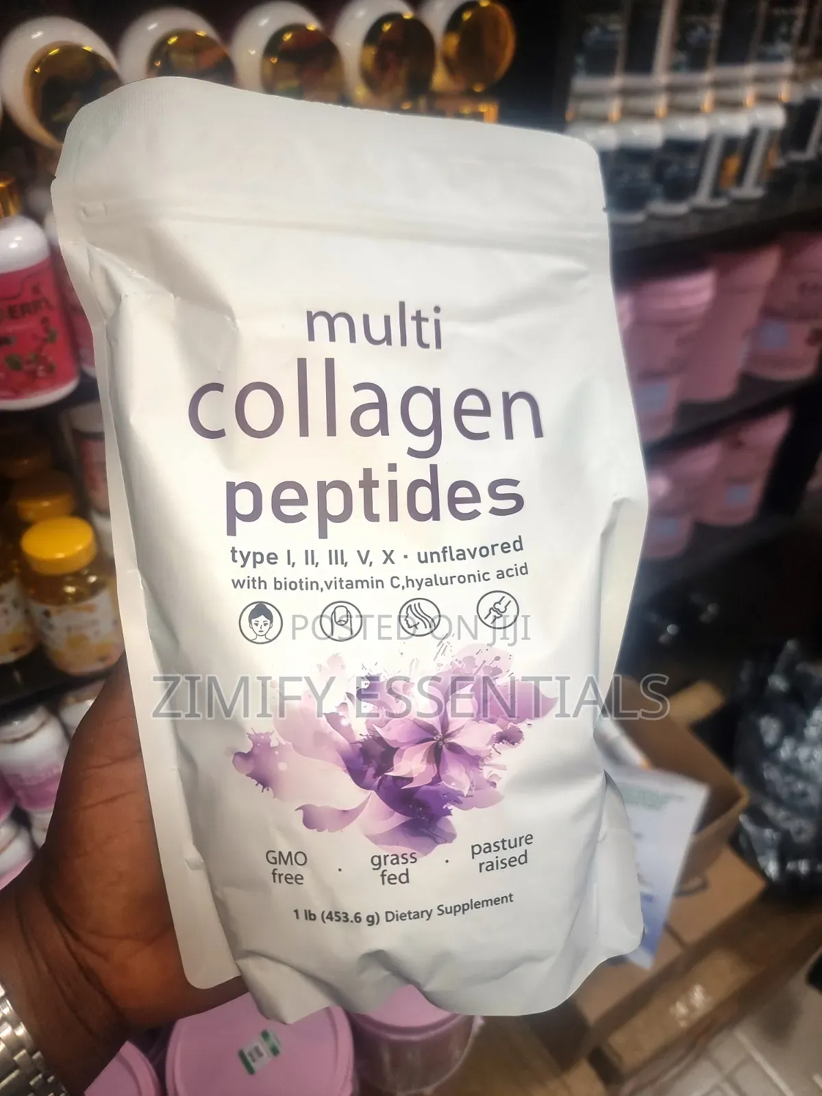 Multi Collagen Peptides Types I, II, III, V, X Powder 1lb