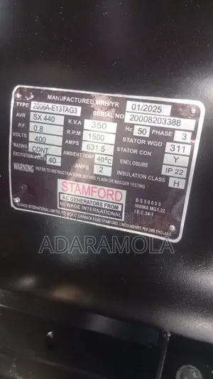 350 Kva Perkins Generator