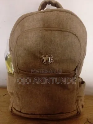 Brand New Beige Royal Crest Backpack - School Laptop Bag