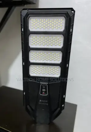 2000W Solar Street Light Black With Remote Control