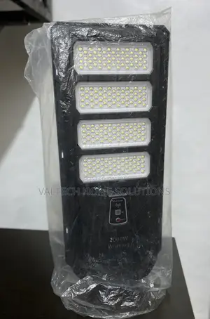 Black 2000W Solar Outdoor Security Street Light