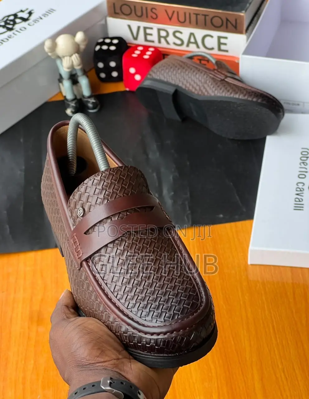 Woven Leather Loafers