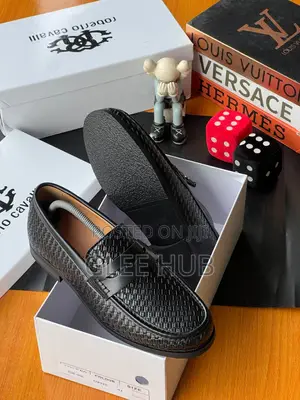Woven Leather Loafers