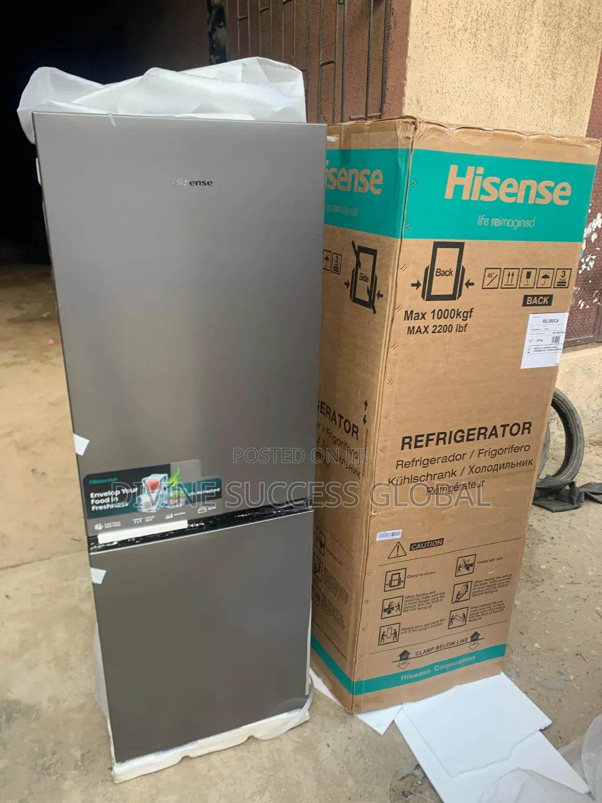 Hisense Ref 35dcb-Rd Double Door Refrigerator 264 Liters