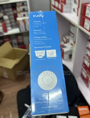 Cudy AP1300 AC1200 Dual-Band Gigabit Ceiling-Mount Access Point.