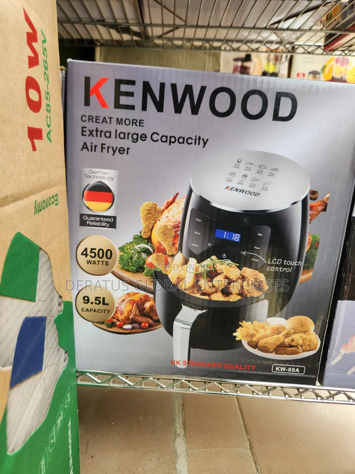 Kenwood 9.5L Digital Air Fryer With LCD Touch Control