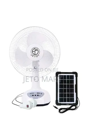 JETOY 12" Rechargeable 3in1 Table Fan
