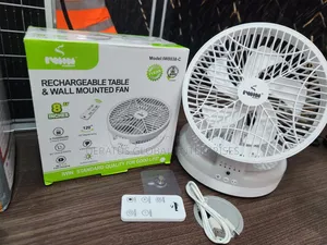 8 Inch USB Rechargeable Fan _ Remote Control 4 Speeds