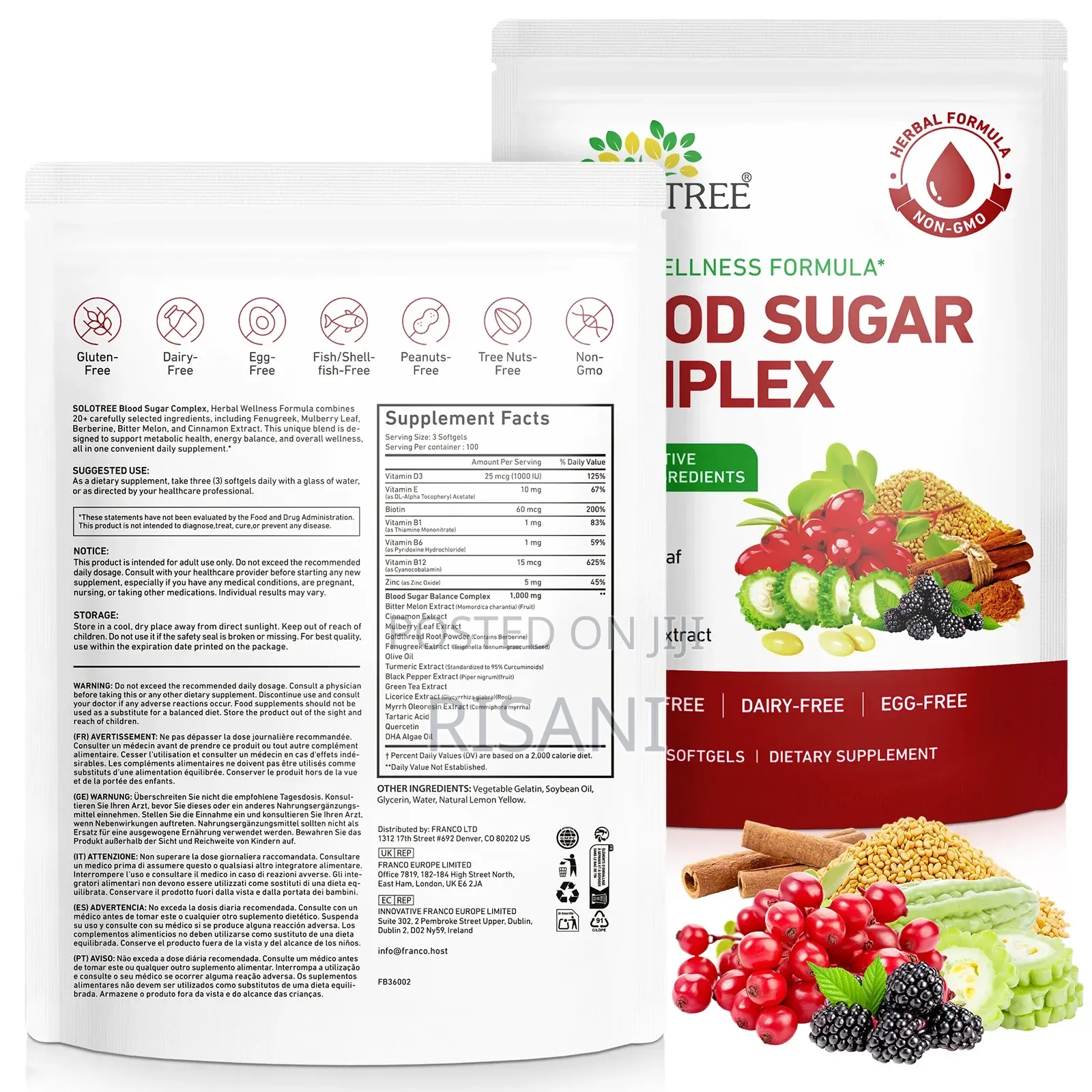 Blood Sugar Complex Supplement,Help Maintain Healthy Blood Sugar Level