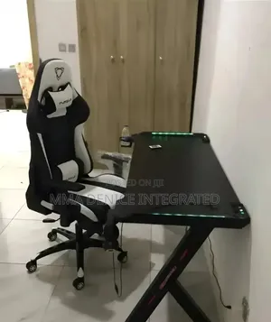 Gaming Desk With LED Lighting.