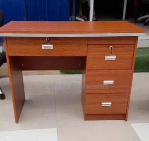Office Desk With Drawers – Wood Finish