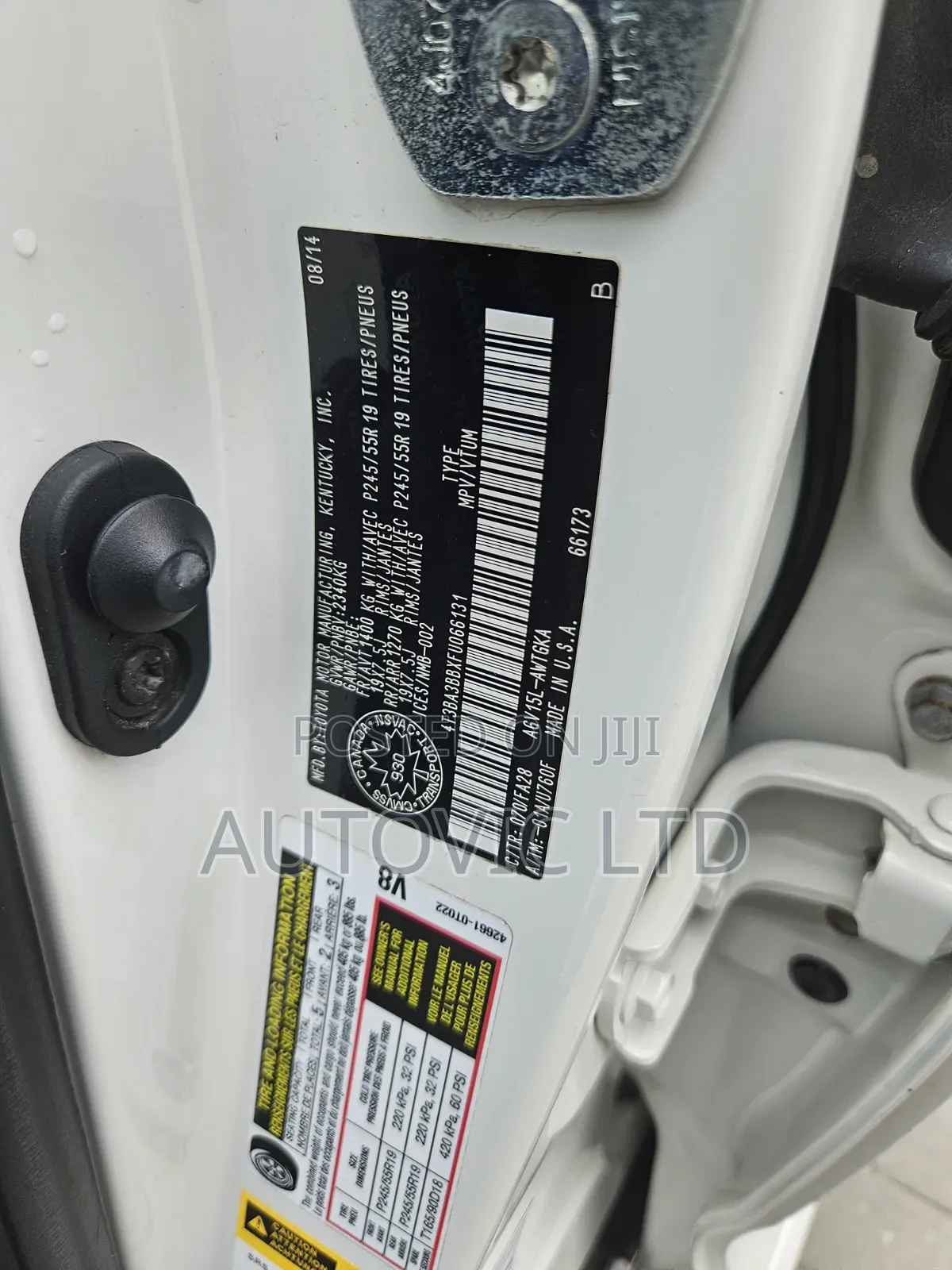 Toyota Venza 2015 White