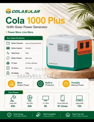 Cola 1000plus Power Generator