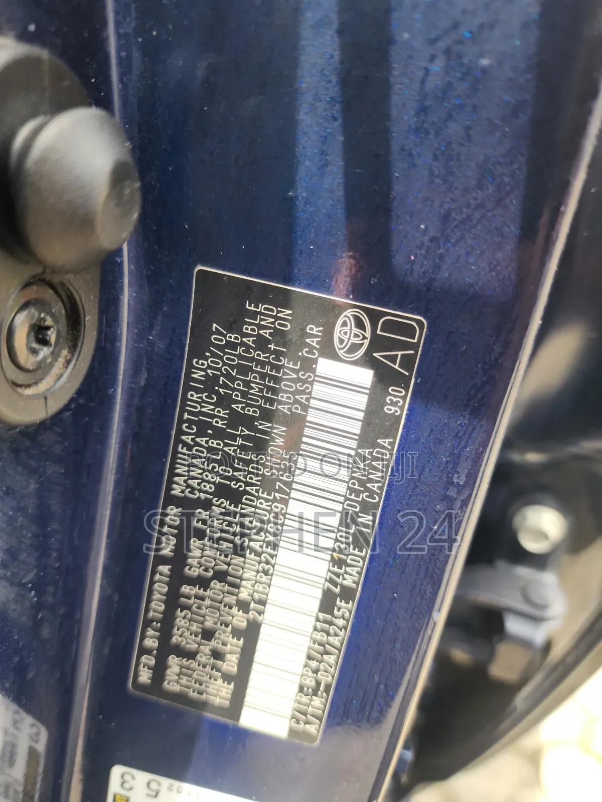 Toyota Corolla 2008 Blue