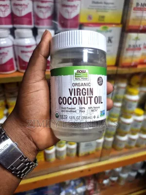 NOW Real Food Organic Virgin Coconut Oil Cold Pressed 12 Fl Oz