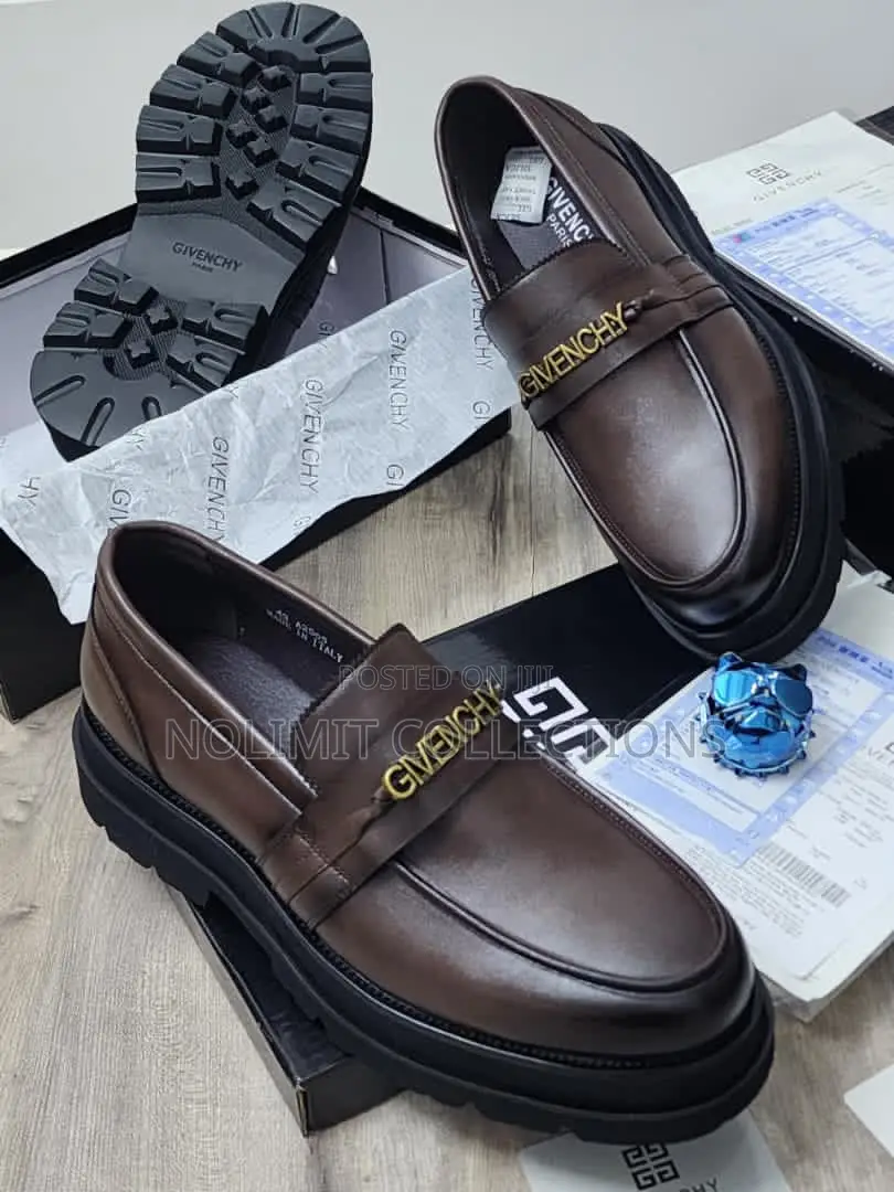 Givenchy Leather Loafers With Black Double Soles