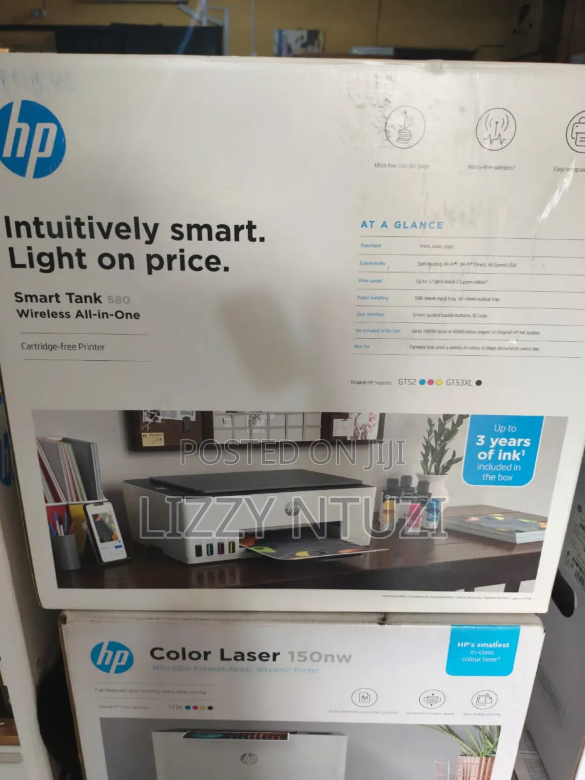 Smart Tank Wireless Printer 580 All-in One
