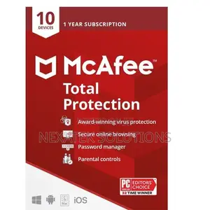 McAfee Total Protection 10 Devices 1 Year