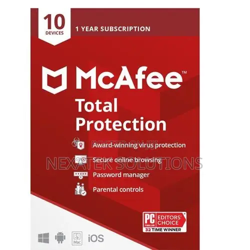 McAfee Total Protection 10 Devices 1 Year