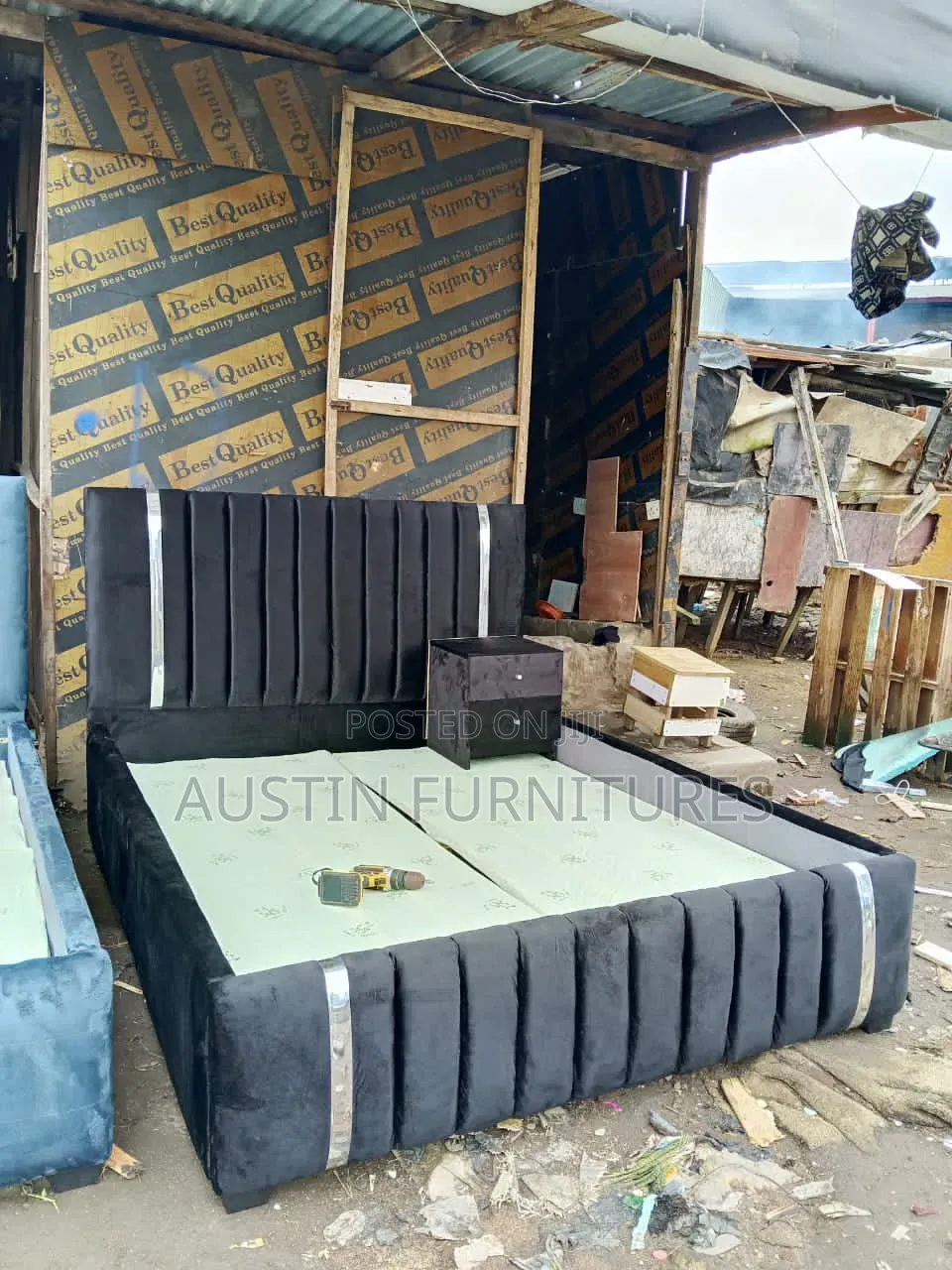 Stit " 6 by 6 Bedframe" With Bedside Drawer