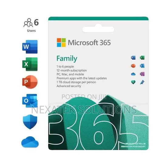 Microsoft 365 Family 6 Users 1 Year