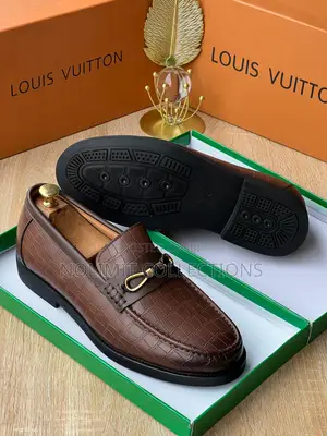 Men's Louis Vuitton Patterned Leather Loafers CLARKS