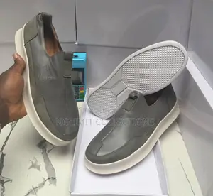 Dark Grey Timberland Slip on Leather Sneakers