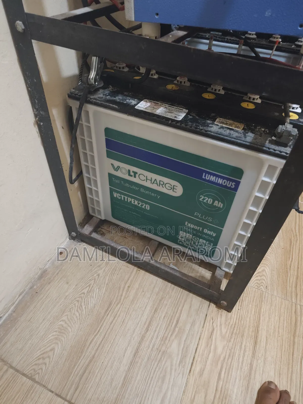2 Used Luminous 220Ah Battery