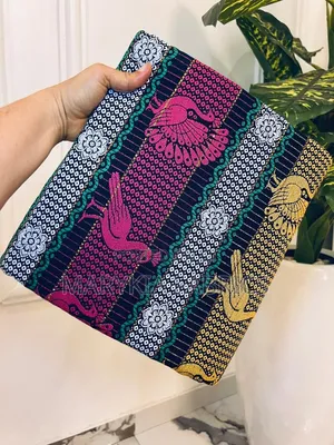 Marykia Pevoria Multicolour African Print Fabric Pink and Yellow
