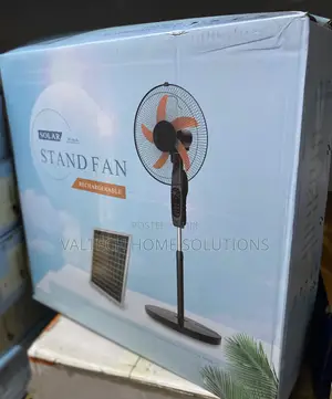 Portable 16-Inch Solar Rechargeable Fan