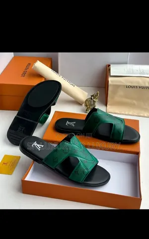 Louis Vuitton Men’s Monogram Slides