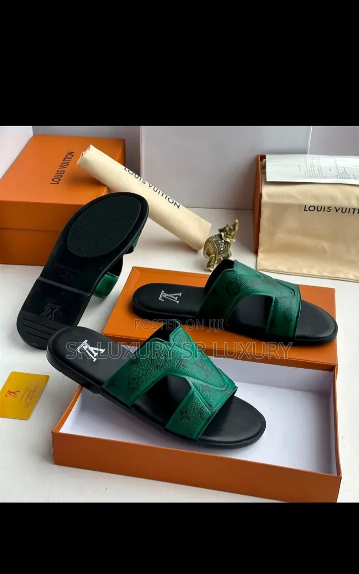Louis Vuitton Men’s Monogram Slides