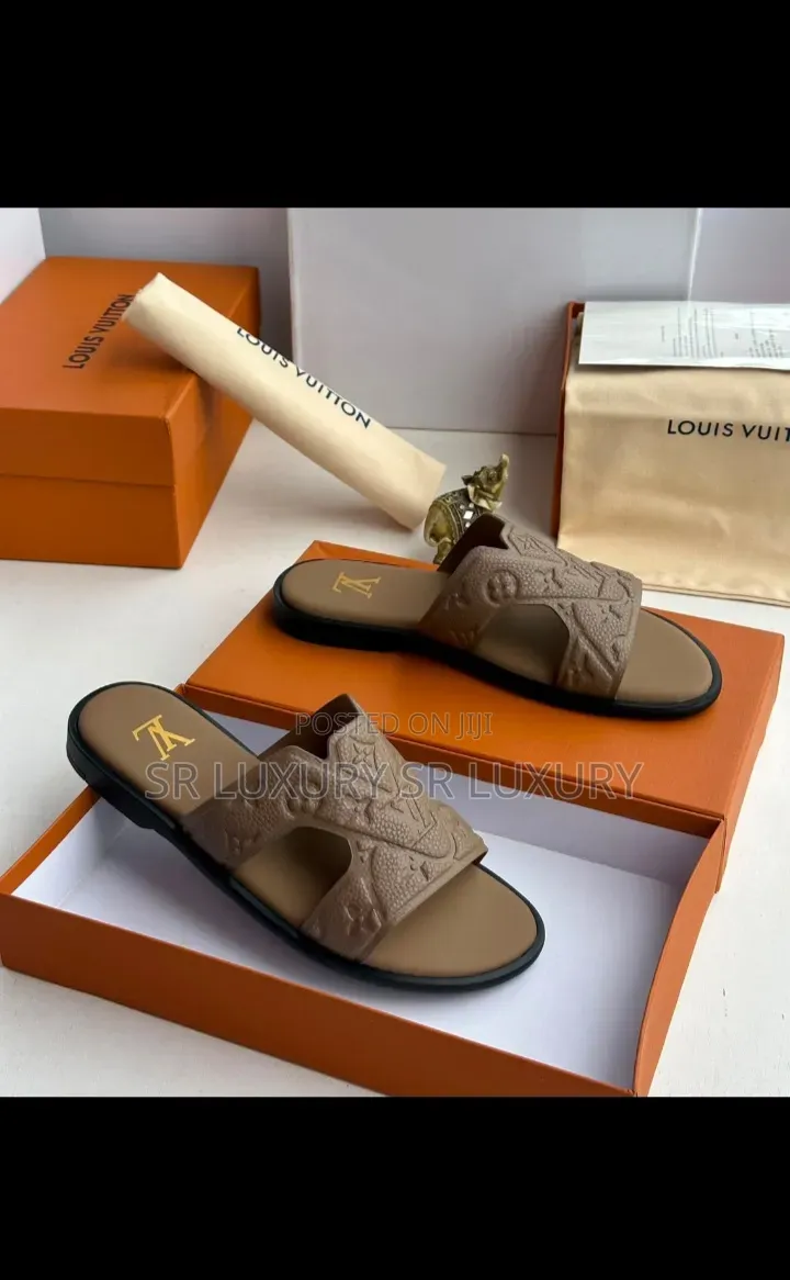 Louis Vuitton Men’s Monogram Slides