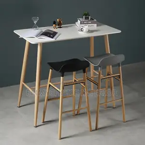 High Table and Bar Stool Chair Set