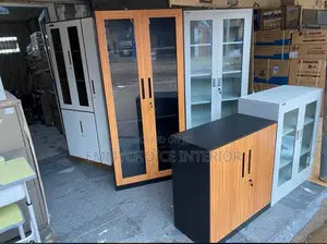 Foreign Executive Office Bookshelf With Full Glass