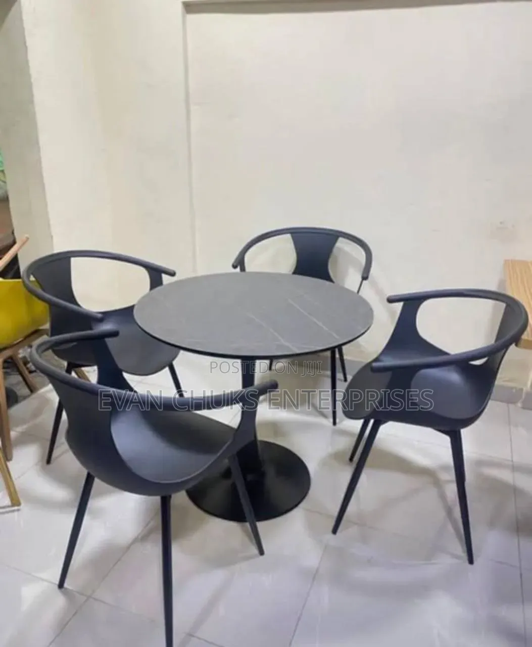 Marble Table and Four Chairs