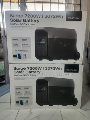 ECOFLOW Delta 3 Ultra 3072Wh Portable Power Station, 3600W AC Output