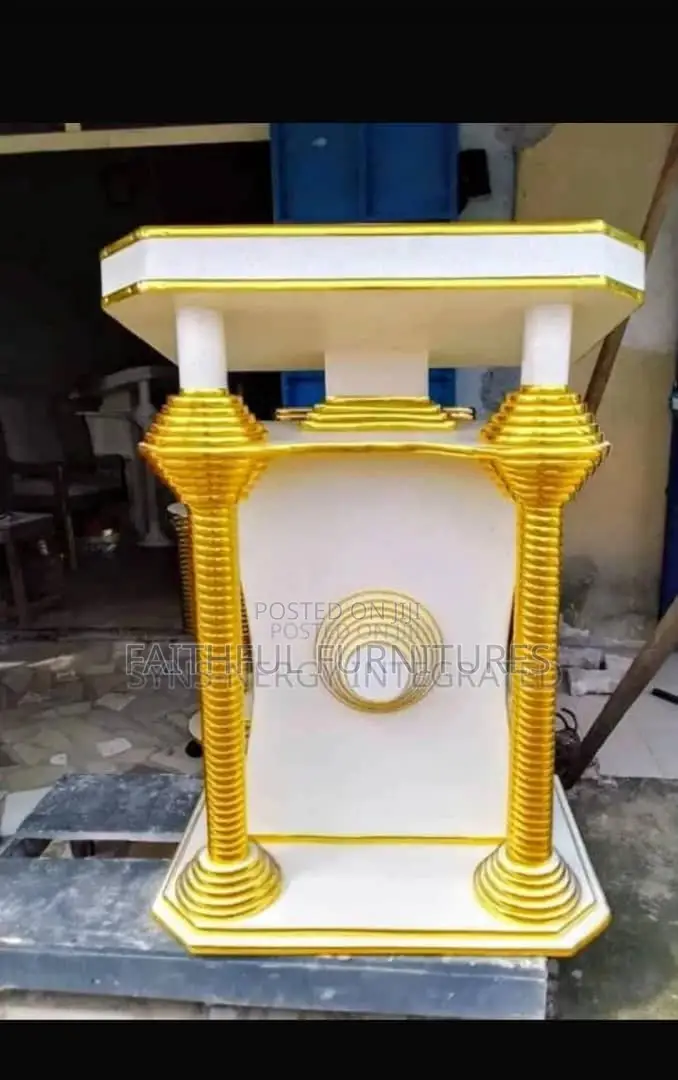 Church Pulpit and Flower Vase