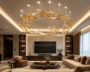 Glass Decorated Chandelier Sand Table