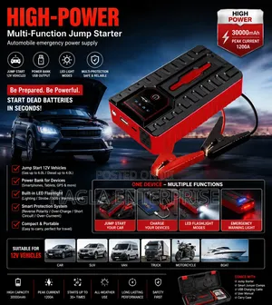 High-Power Multi-Function Car Jump Starter