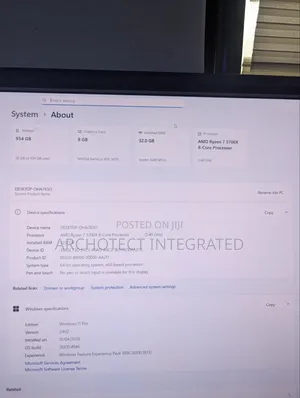 New Desktop Computer 32GB AMD Ryzen 7 SSD 1T