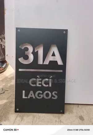 House Number Signages