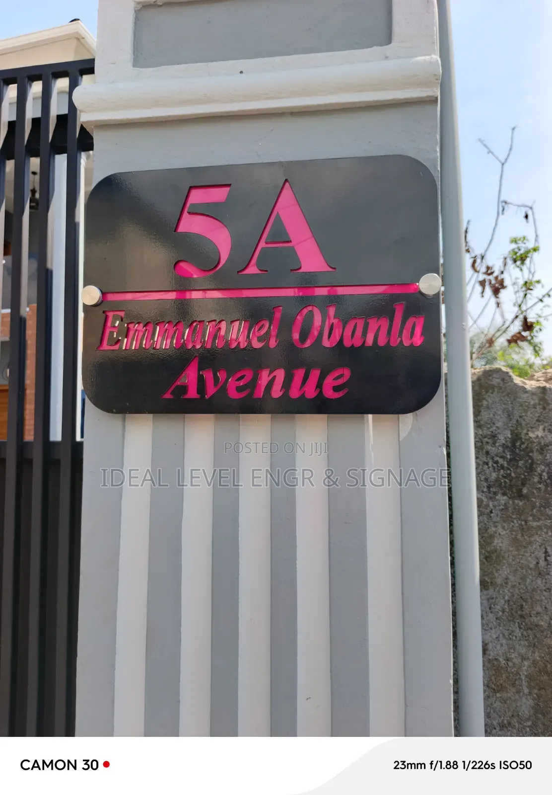 House Number Signages