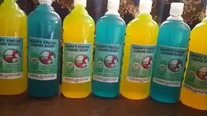 Happy Fresh Liquid Soap Is Used for Washing Dishes, Clothes and Cars .