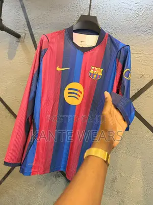 Barcelona Nike 2026/27 Home Jersey Long Sleeve Player Version