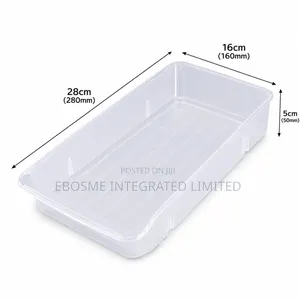 NAKAYA Wide Pull-Out Refrigerator Storage Organizer Tray