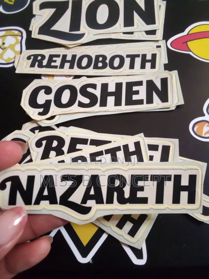 Custom Text Stickers