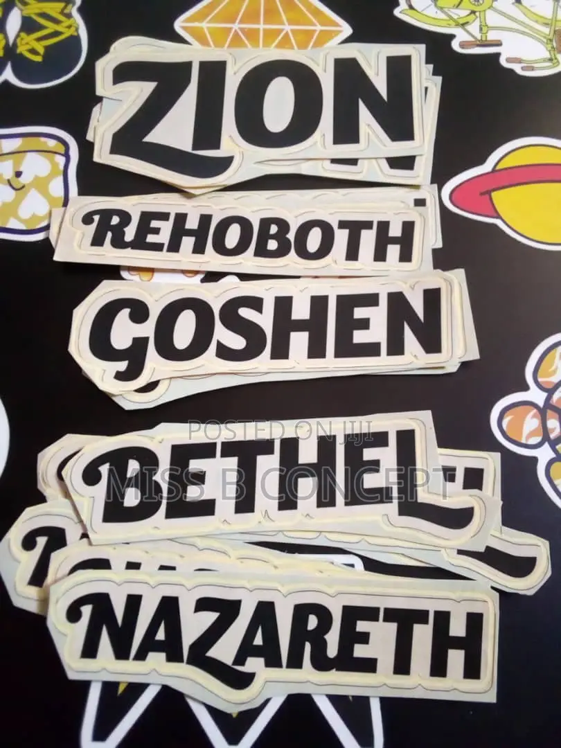 Custom Text Stickers