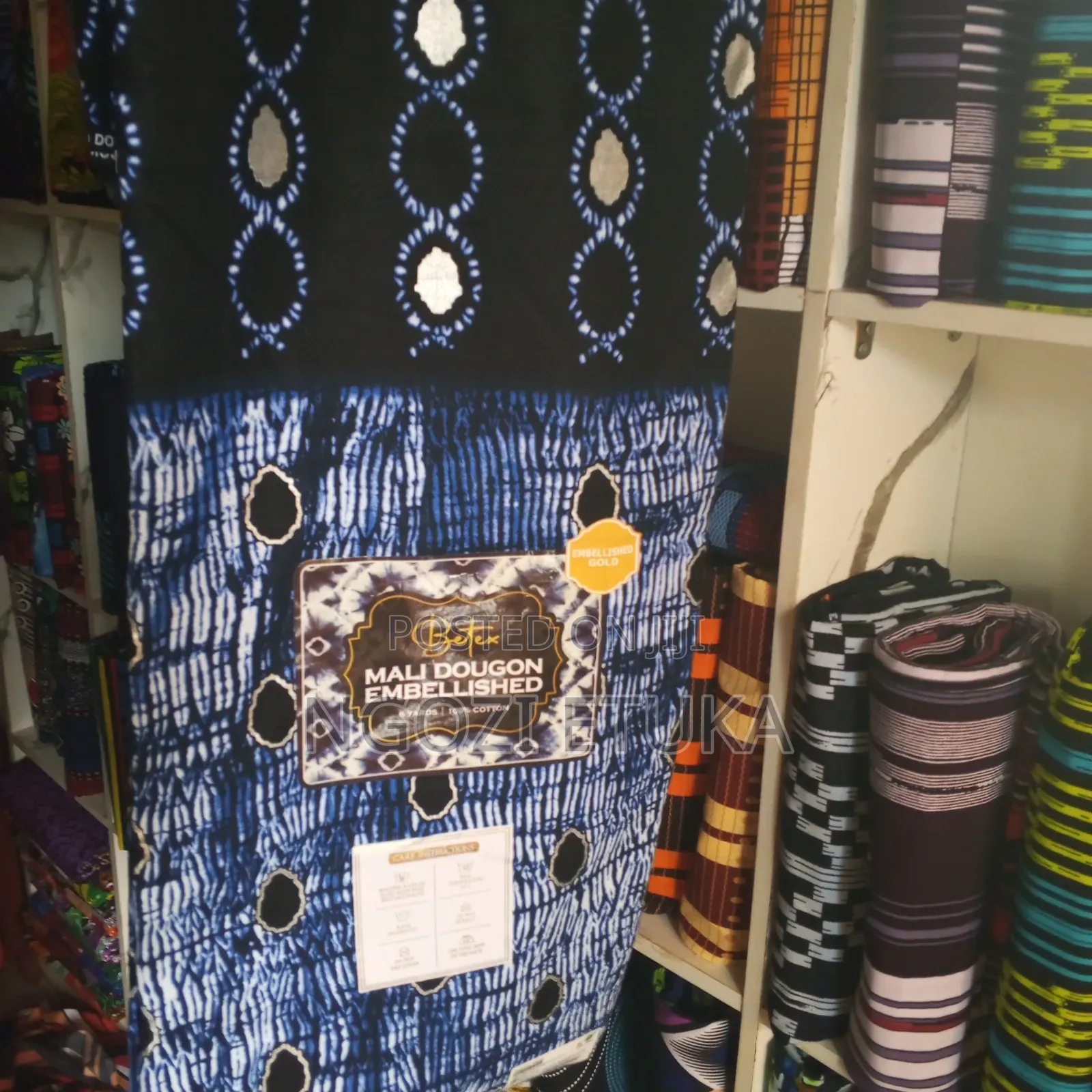 Batex Mali Dougon Embellished 100% Cotton Ankara.
